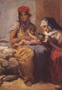 Theodore Chasseriau, Femme maure allaitant son enfant et une vieille (mk32)